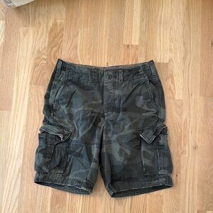 Abercrombie & Fitch Green Cargo Shorts